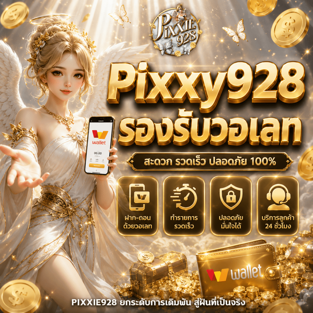 Pixxy928 รองรับวอเลท ฝากถอนผ่าน True Wallet ง่าย